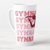 Gymnastiek geïnspireerd latte mok (Linkerhoek)