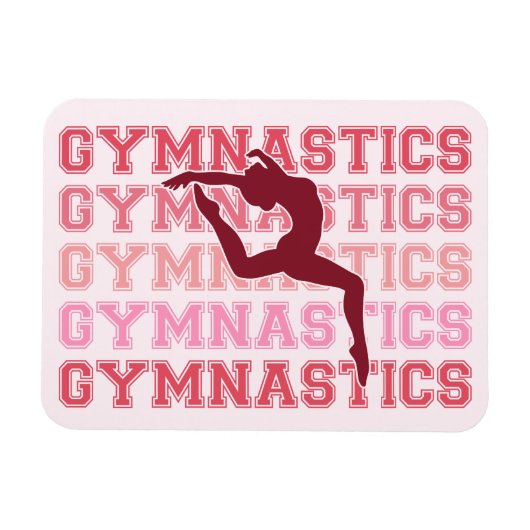 Gymnastiek geïnspireerd magneet (Horizontaal)