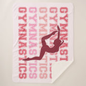 Gymnastiek geïnspireerd sherpa deken (Voorkant)