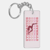 Gymnastiek geïnspireerd sleutelhanger (Voorkant Links)