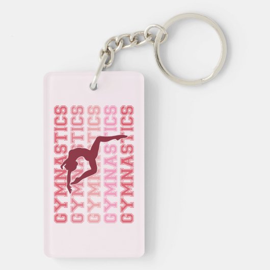 Gymnastiek geïnspireerd sleutelhanger (achterkant)