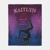 Gymnastiek geobsedeerd door fleece deken (Voorkant)