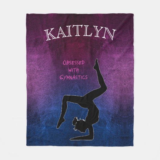 Gymnastiek geobsedeerd door fleece deken (Voorkant)