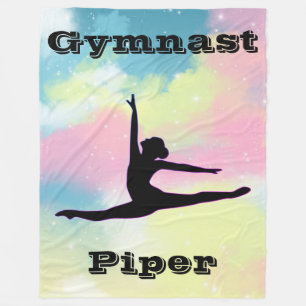 Gymnastiek gepersonaliseerd fleece deken