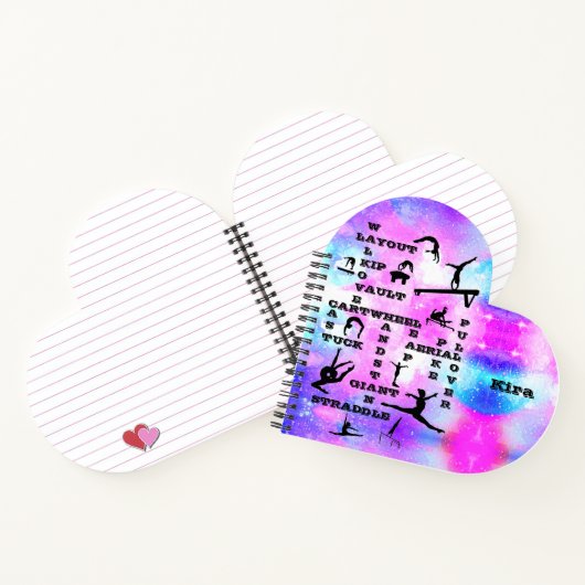 Gymnastiek Gepersonaliseerd Notitieboek (Binnen)