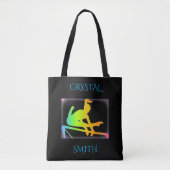 GYMNASTIEK GEPERSONALISEERD STEVIG POLYESTER TAS! TOTE BAG (Voorkant)