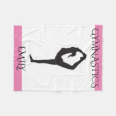 Gymnastiek gepersonaliseerde fleece deken. deken (Voorkant (Horizontaal))