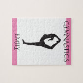 Gymnastiek gepersonaliseerde puzzel. legpuzzel (Horizontaal)