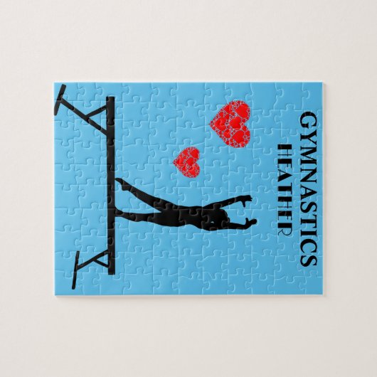 GYMNASTIEK GEPUBLICEERD MET GYMNAST OP BALANS LEGPUZZEL (Horizontaal)