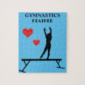 GYMNASTIEK GEPUBLICEERD MET GYMNAST OP BALANS LEGPUZZEL (Verticaal)