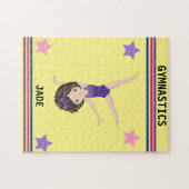 GYMNASTIEK GEPUBLICEERD VOOR MEISJES GEPERSONALISE LEGPUZZEL (Horizontaal)