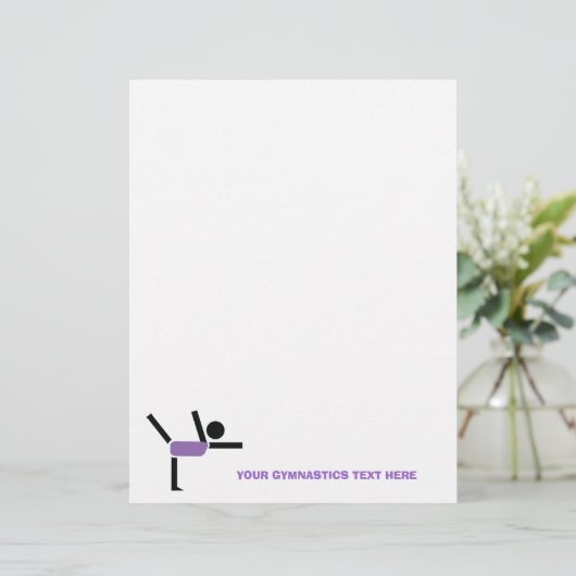Gymnastiek geschenken, gymnastiek performer flyer (Staand voorkant)