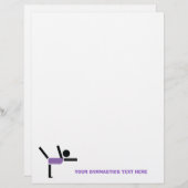 Gymnastiek geschenken, gymnastiek performer flyer (Voorkant / Achterkant)