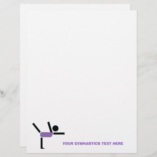 Gymnastiek geschenken, gymnastiek performer flyer (Voorkant / Achterkant)