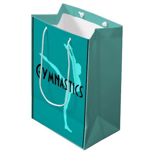 Gymnastiek Gift Bag Medium Cadeauzakje (Voorkant Gekanteld)