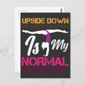 Gymnastiek Girl acrobatics sport training Briefkaart (Voorkant / Achterkant)