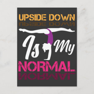 Gymnastiek Girl acrobatics sport training Briefkaart