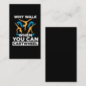 Gymnastiek Girl acrobatics sport training Visitekaartje (Voorkant / Achterkant)