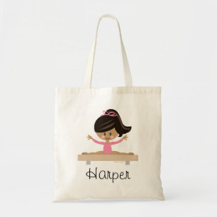Gymnastiek Girl Black Hair Dark Skintone Tote Bag