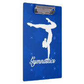 Gymnastiek Girl Blue Stars Klembord (Rechts)