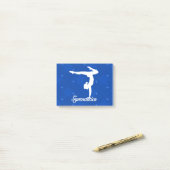 Gymnastiek Girl Blue Stars Post-it® Notes (Op bureau)