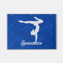 Gymnastiek Girl Blue Stars Post-it® Notes