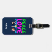 Gymnastiek Girl Cute Custom Bagagelabel (Voorkant horizontaal)