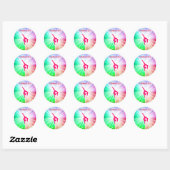 Gymnastiek glanzende ronde stickers. ronde sticker (Vel)