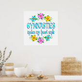 Gymnastiek glimlacht poster (Keuken)