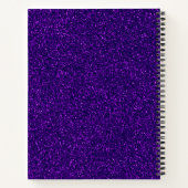 Gymnastiek Glitter en Bow Roze en Paarse Notitieboek (Achterkant)