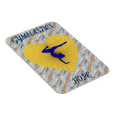 Gymnastiek gouden hart met gymnastiek magneet (Rechterzijde)