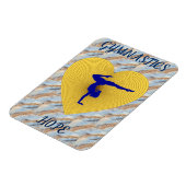 Gymnastiek gouden hart met gymnastiek magneet (Linkerzijde)