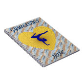 Gymnastiek gouden hart met gymnastiek notitieboek (Rechterzijde)