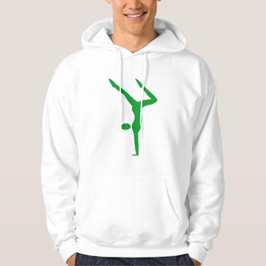 Gymnastiek - Grass Green Hoodie (Voorkant)