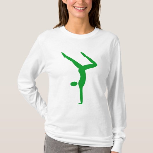 Gymnastiek - Grass Green T-shirt (Voorkant)
