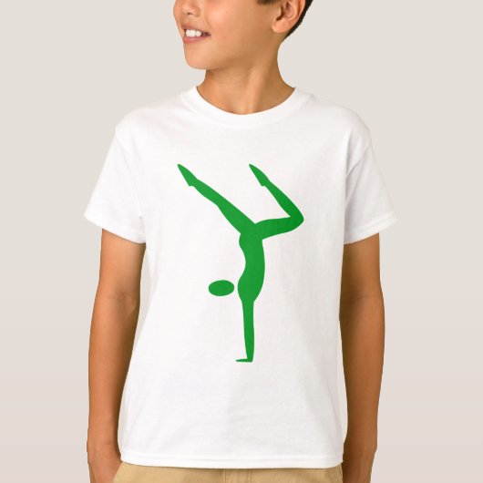 Gymnastiek - Grass Green T-shirt (Voorkant)