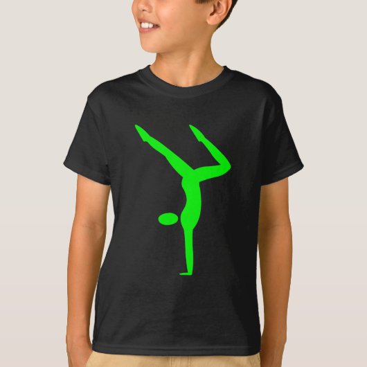 Gymnastiek - Groen T-shirt (Voorkant)