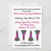 Gymnastiek Gym Academy Exhibition Competition Show Kaart (Voorkant)