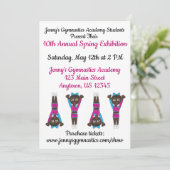 Gymnastiek Gym Academy Exhibition Competition Show Kaart (Staand voorkant)