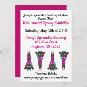 Gymnastiek Gym Academy Exhibition Competition Show Kaart