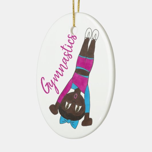 Gymnastiek Gym Coach Gymnast Gift Keramisch Ornament (Links)