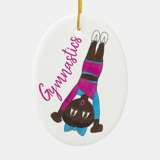 Gymnastiek Gym Coach Gymnast Gift Keramisch Ornament (Voorkant)
