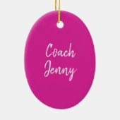 Gymnastiek Gym Coach Gymnast Gift Keramisch Ornament (Achterkant)