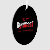 Gymnastiek - Gymnast Abstract Woordkunst Swish Ornament (voorkant)