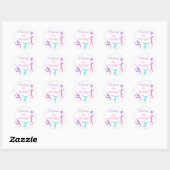 Gymnastiek Gymnast Birthday Favor Stickers Labels (Vel)