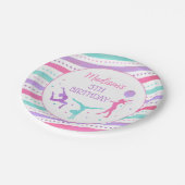 Gymnastiek Gymnast Birthday Party Paper Borden Papieren Bordje (Gekanteld)