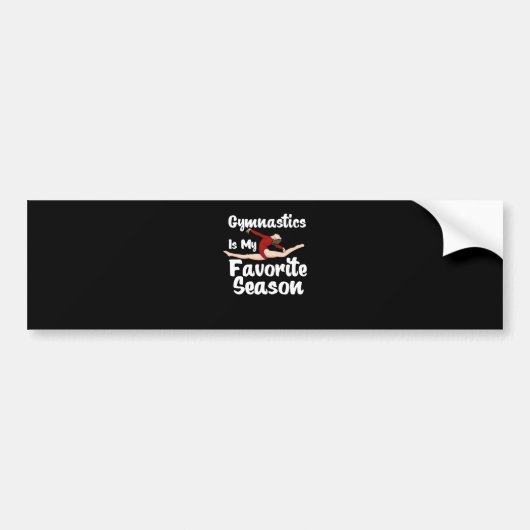 Gymnastiek Gymnast Bumpersticker (Voorkant)
