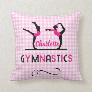 Gymnastiek Gymnast Cute Pink Persoonlijk Kussen