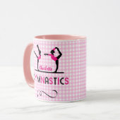Gymnastiek Gymnast Cute Pink Persoonlijk Mok (Voorkant links)