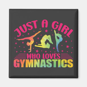 Gymnastiek Gymnast Gewoon Een Meisje Die Van Gymna Magneet